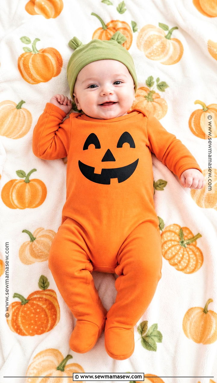 Baby Pumpkin Pajama Costume - 30 baby pumpkin costume ideas