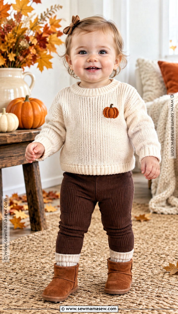 Baby Pumpkin Sweater Outfit - 20 Thanksgiving Outfit Ideas for Babies