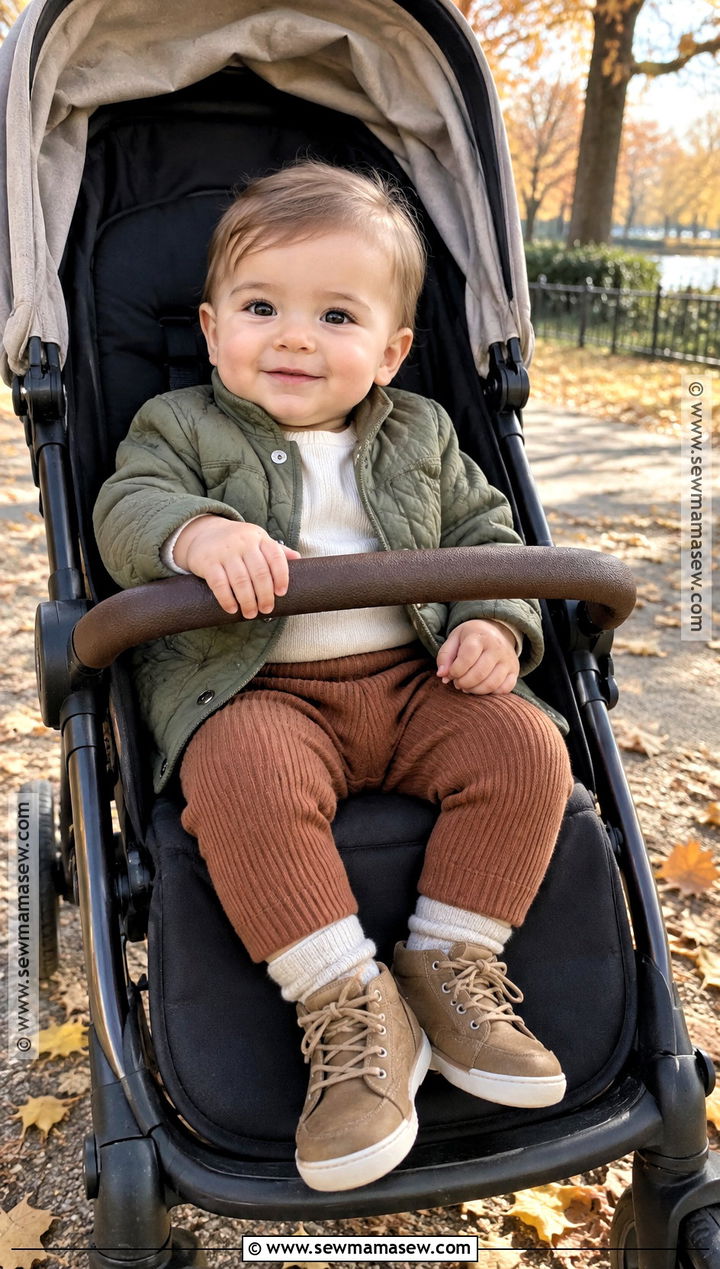 Baby Quilted Jacket With Bodysuit And Knit Pants - 20 baby autumn outfits
