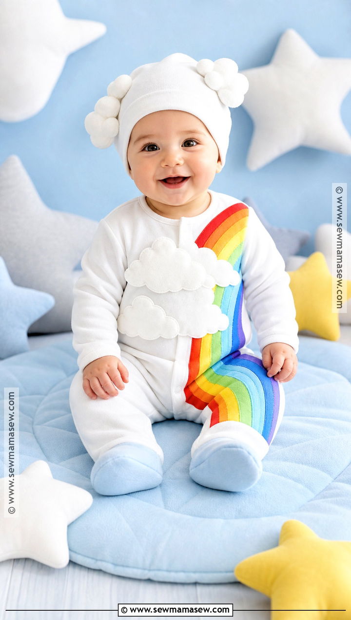 Baby Rainbow Cloud Costume - 40 baby costumes
