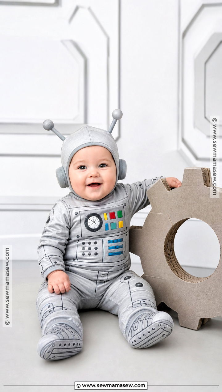 Baby Robot Costume - 40 baby costumes