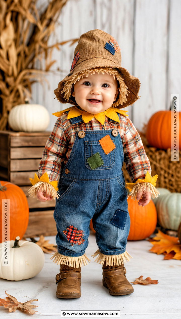 Baby Scarecrow Halloween Costume - 35 one year old halloween costume ideas
