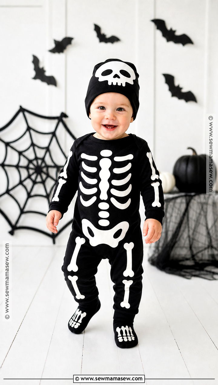 Baby Skeleton Costume - 30 first halloween costume ideas for boys