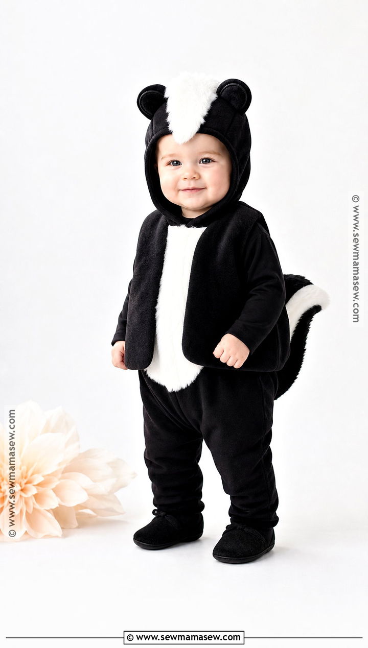Baby Skunk Halloween Costume - 30 funny baby halloween costumes