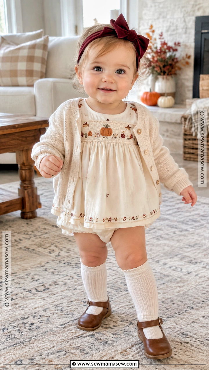 Baby Smocked Thanksgiving Dress Outfit - 20 Thanksgiving Outfit Ideas for Babies