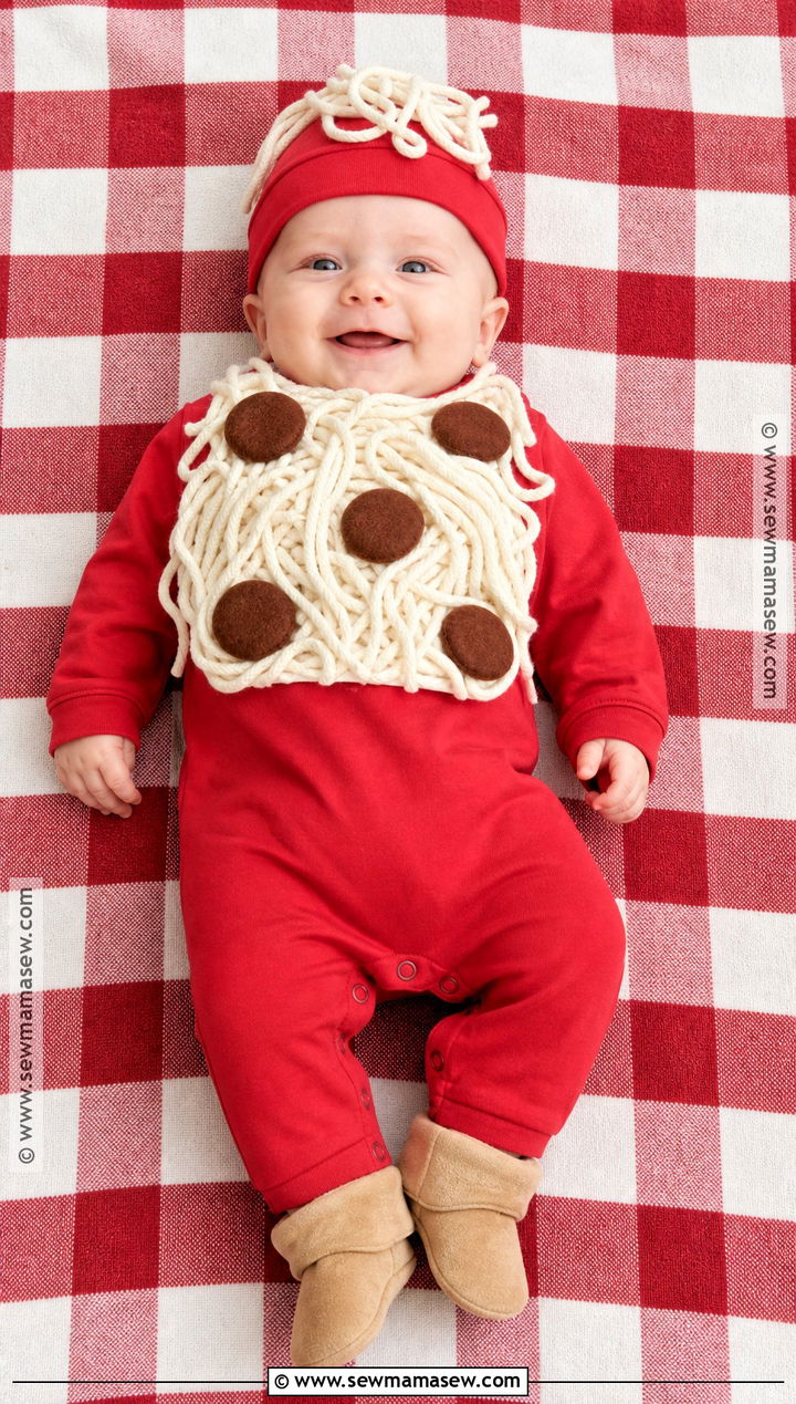 Baby Spaghetti Costume - 50 baby halloween costumes