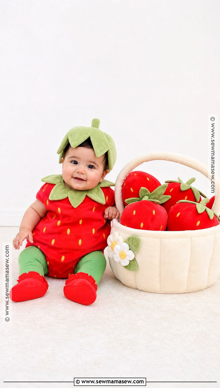 Baby Strawberry Costume - 40 baby costumes