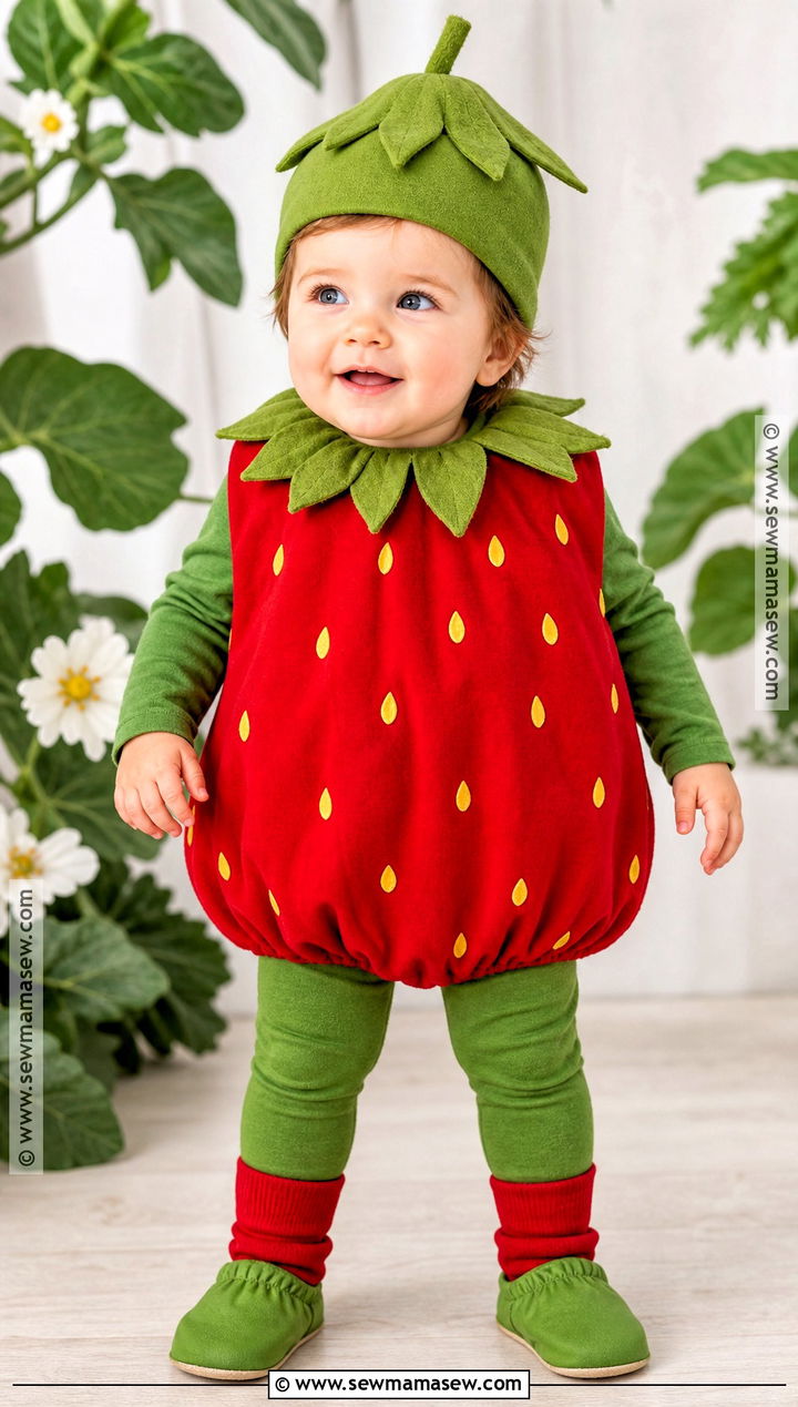 Baby Strawberry Halloween Costume - 35 one year old halloween costume ideas