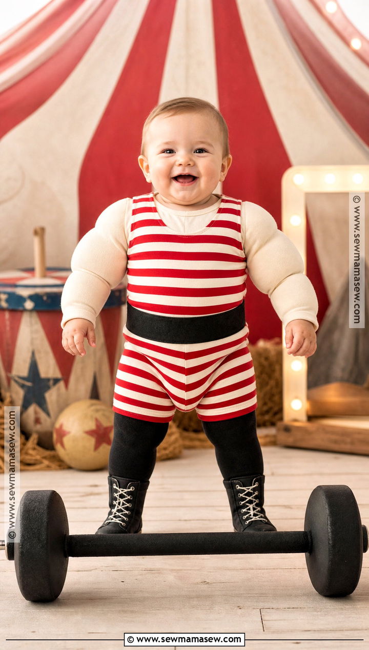 Baby Strongman Costume - 30 funny baby costumes