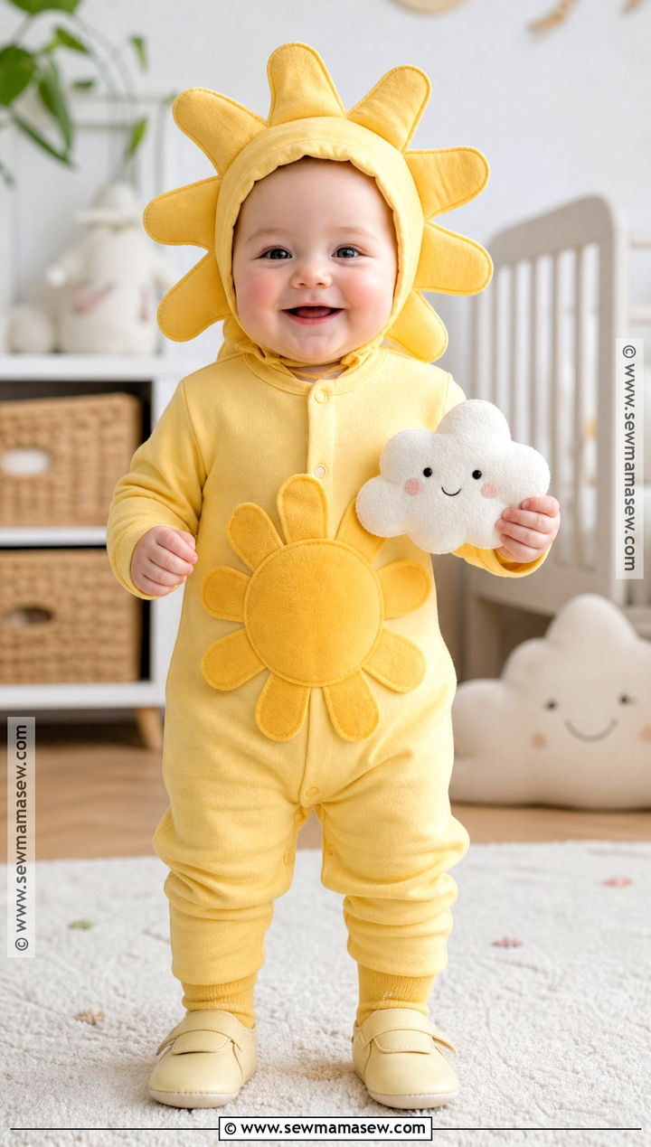 Baby Sun Onesie Costume - 30 sun costume ideas for kids