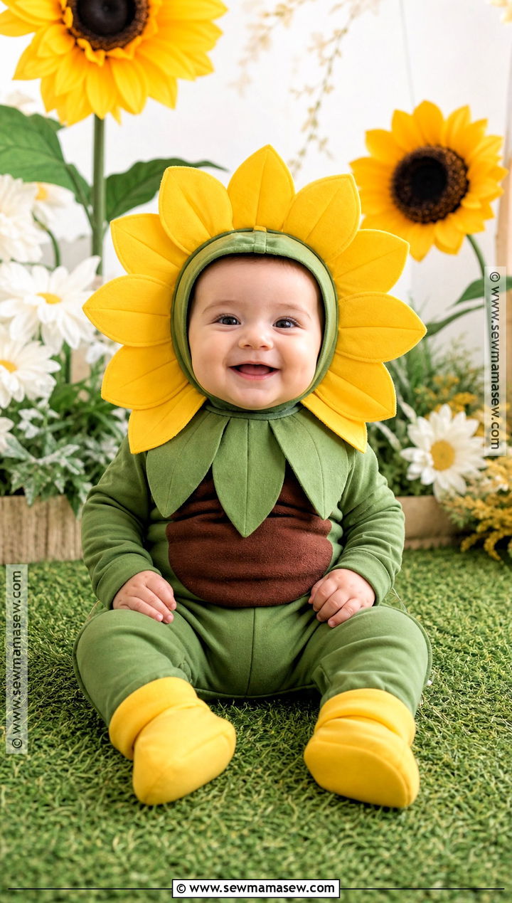 Baby Sunflower Costume - 35 baby costume ideas