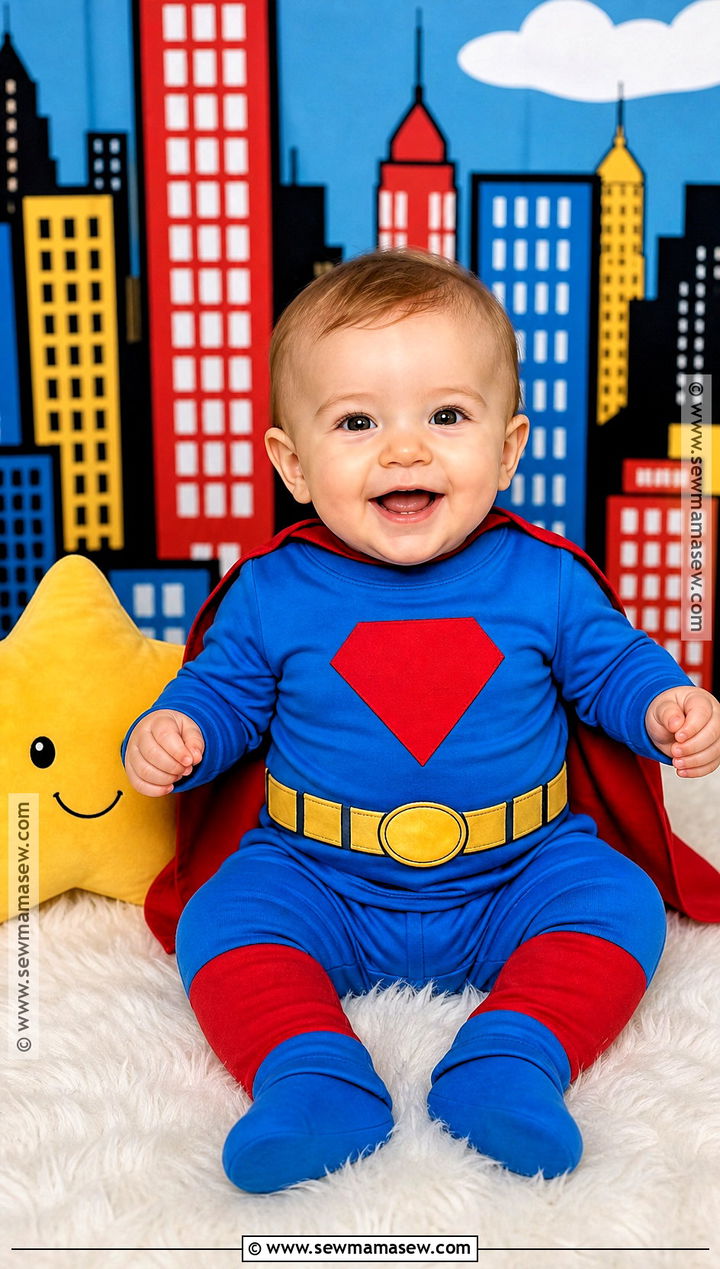 Baby Superhero Costume With Soft Cape - 30 baby costumes for boys
