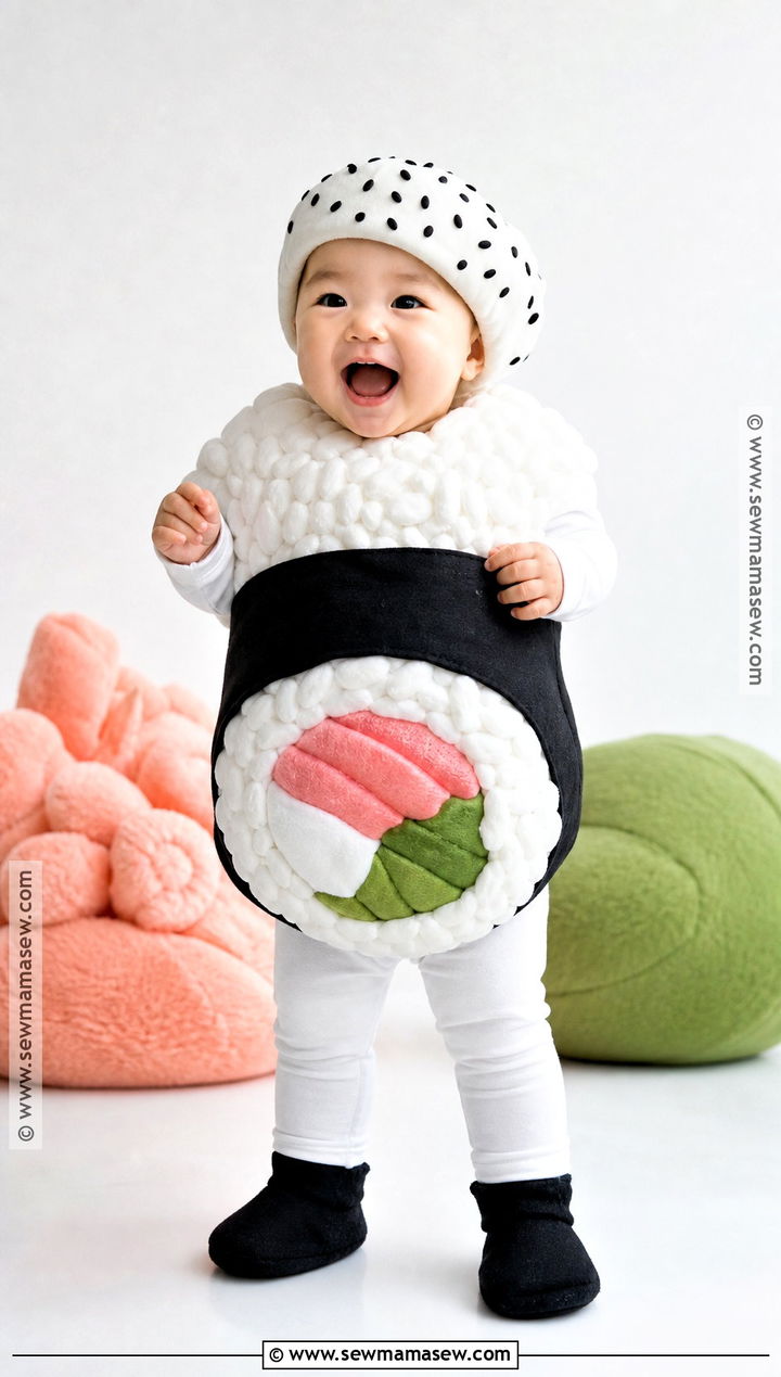 Baby Sushi Roll Halloween Costume - 30 funny baby halloween costumes