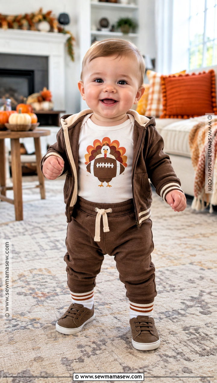 Baby Thanksgiving Football Outfit - 25 baby thanksgiving outfit ideas