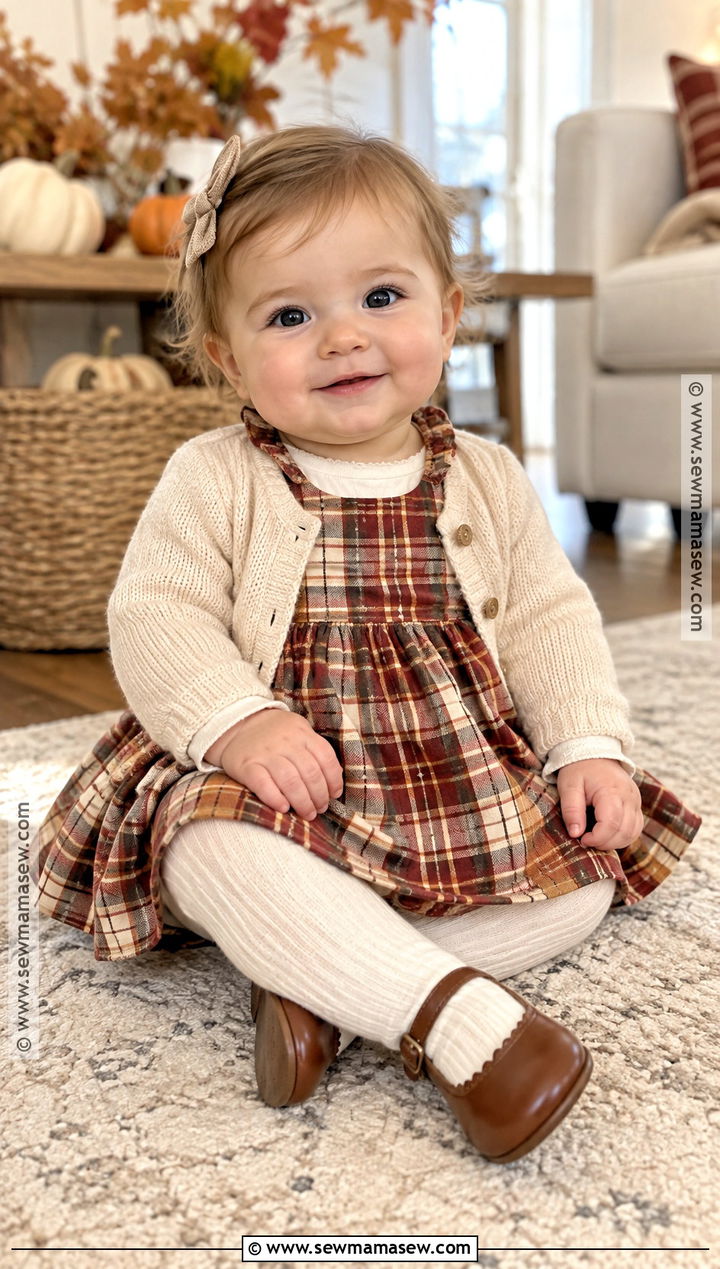 Baby Thanksgiving Plaid Dress Outfit - 25 baby thanksgiving outfit ideas