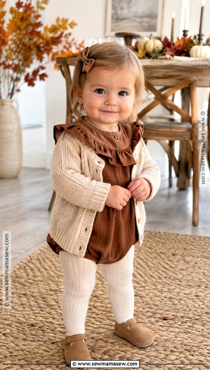 Baby Thanksgiving Ruffle Romper Outfit - 25 baby thanksgiving outfit ideas