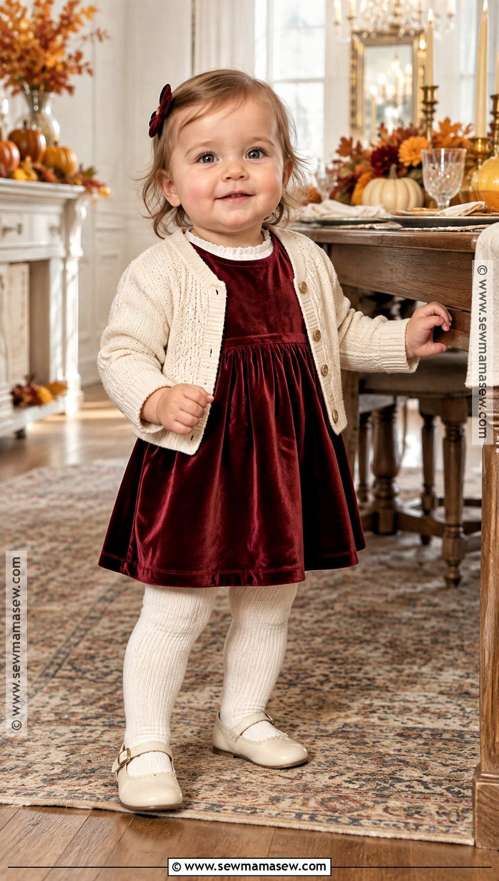 Baby Thanksgiving Velvet Dress Outfit - 25 baby thanksgiving outfit ideas