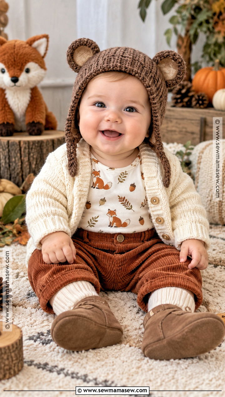 Baby Thanksgiving Woodland Animal Outfit - 25 baby thanksgiving outfit ideas