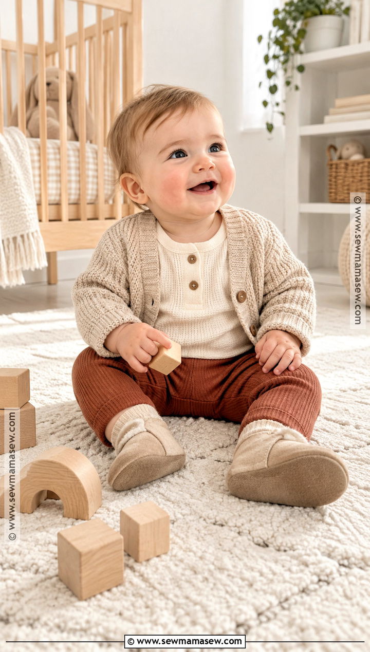 Baby Thermal Top And Ribbed Leggings Outfit - 15 autumn baby clothes