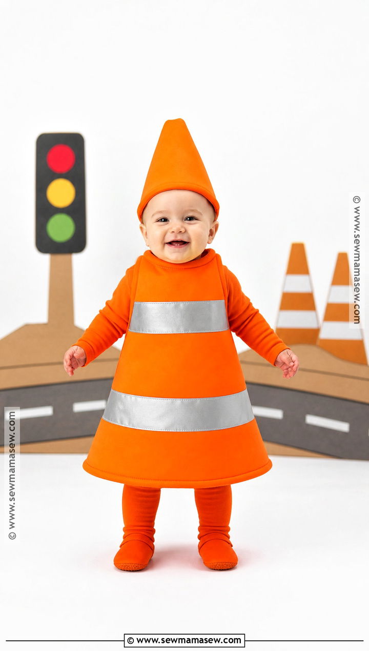 Baby Traffic Cone Costume - 30 funny baby costumes