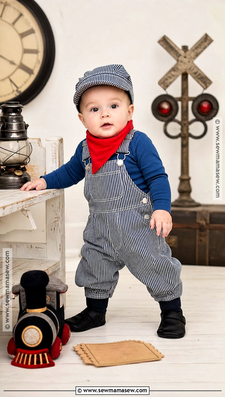 Baby Train Conductor Halloween Costume - 40 baby halloween costumes for boys