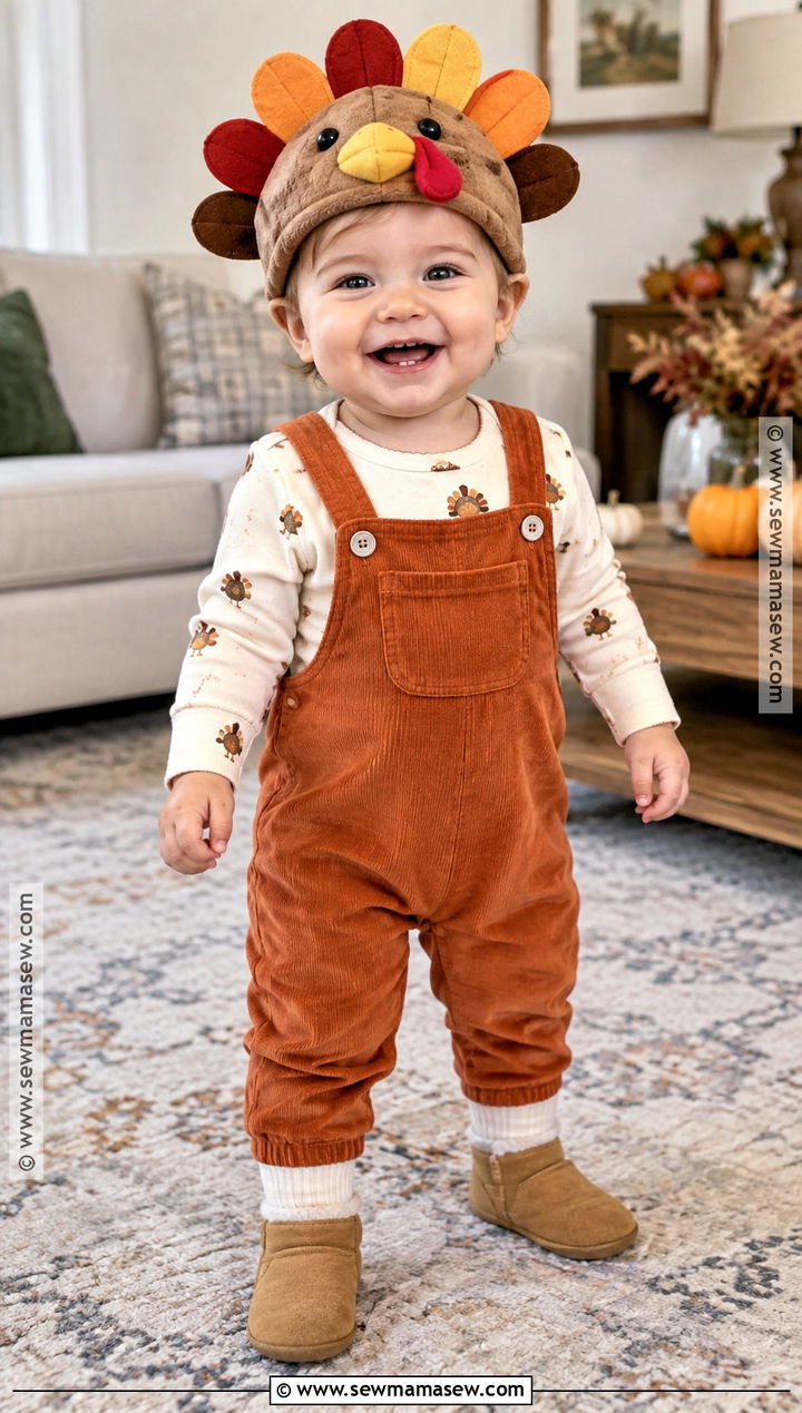 Baby Turkey Onesie Outfit - 20 Thanksgiving Outfit Ideas for Babies