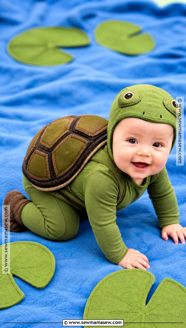 Baby Turtle Costume - 50 baby halloween costumes