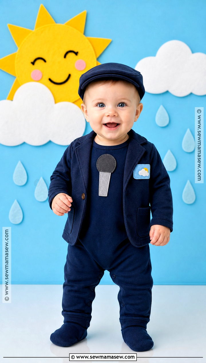 Baby Weather Reporter Costume - 30 funny baby halloween costumes