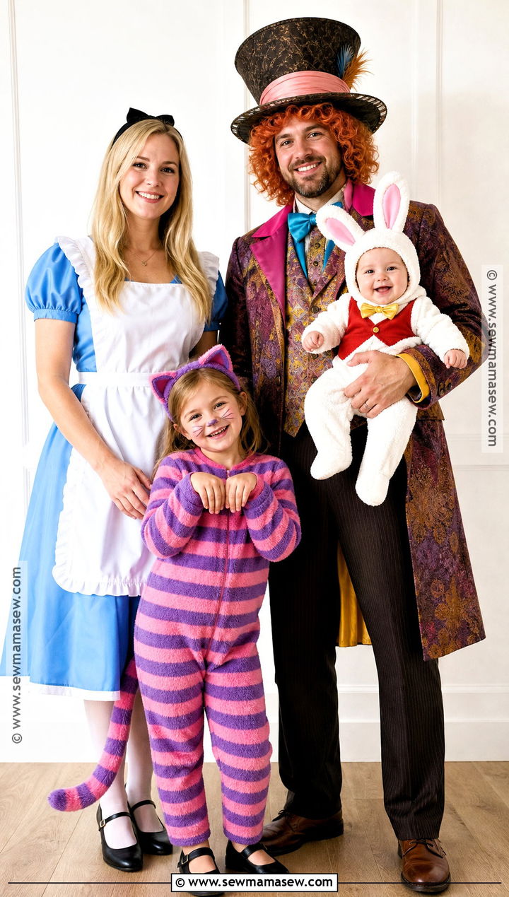Baby White Rabbit Family Costume - 30 alice in wonderland family costumes