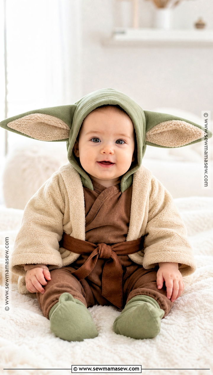 Baby Yoda Costume With Bonnet And Robe - 35 yoda costume ideas