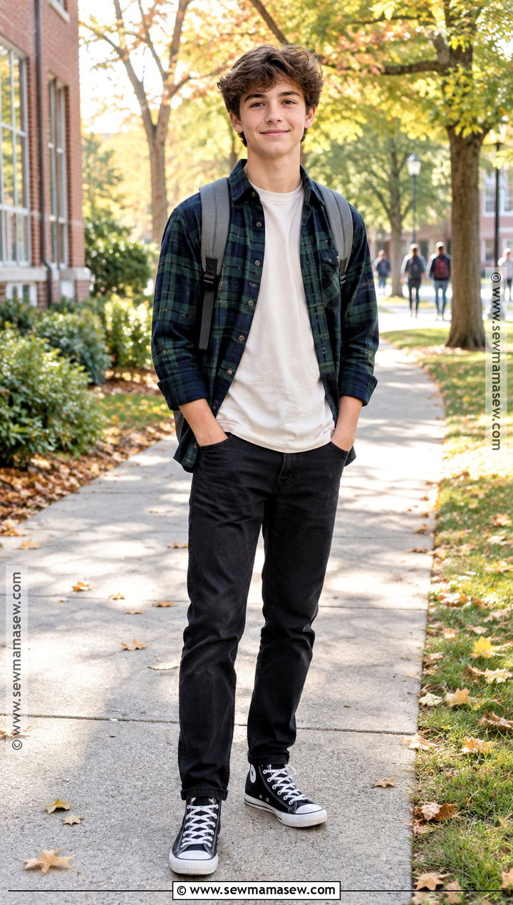 Back To School Flannel And Black Jeans Outfit - 15 Back To School Outfits 8Th Grade 2026