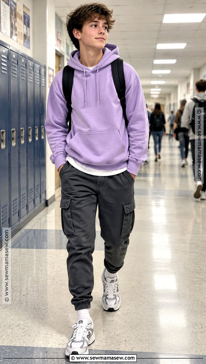 Back To School Hoodie And Cargo Joggers Outfit - 15 Back To School Outfits 8Th Grade 2026