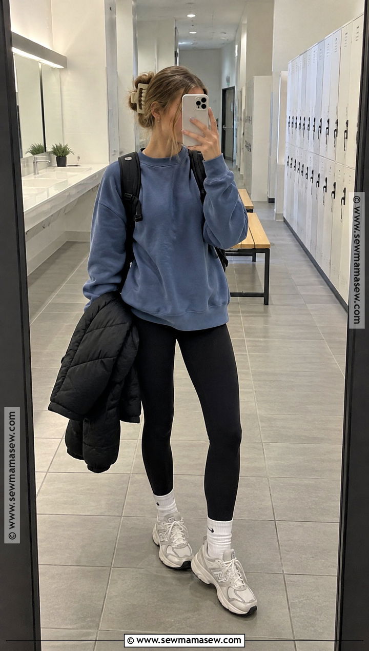 Back To School Leggings And Sweatshirt Outfit - 20 back to school clothes shopping