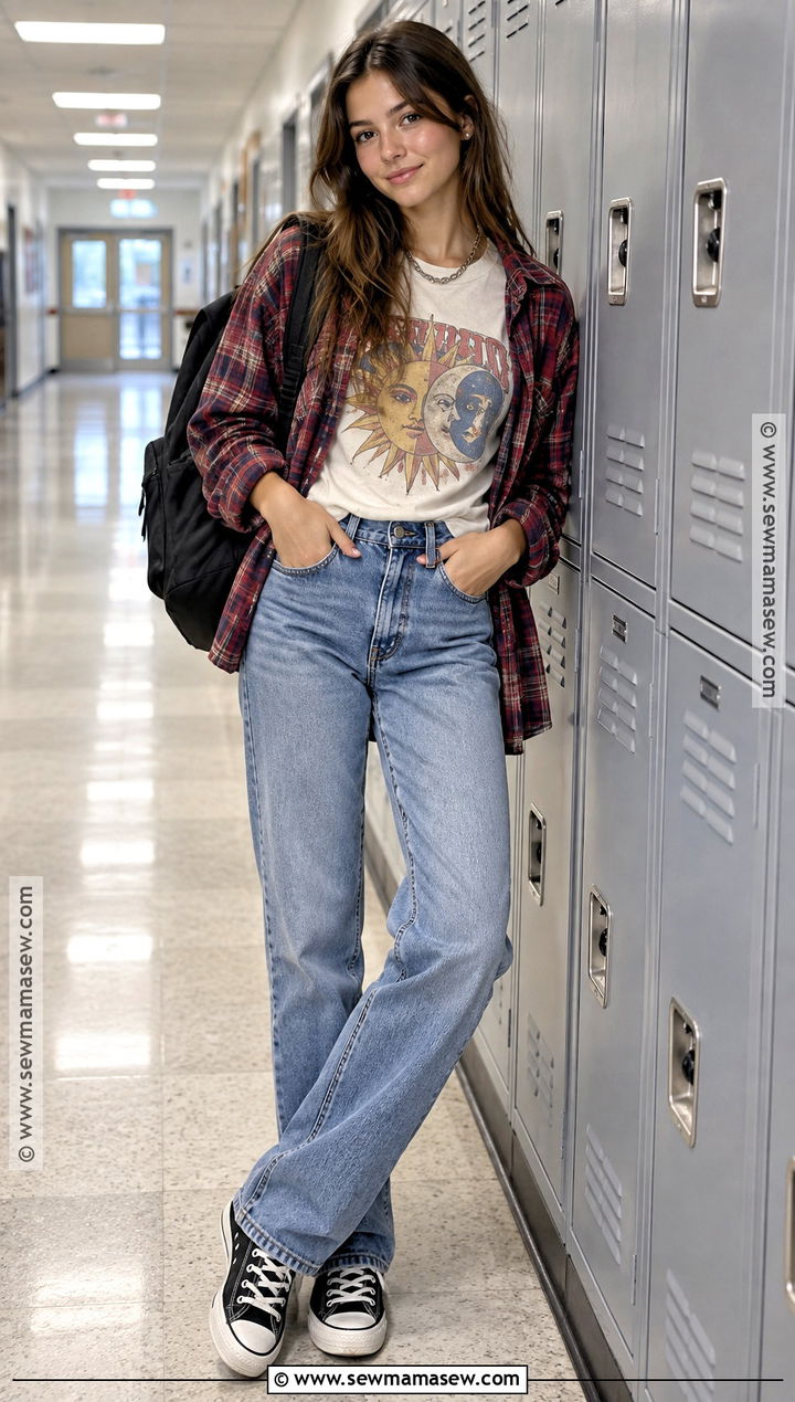 Back To School Outfit With A Graphic T Shirt - 25 cute back to school outfits