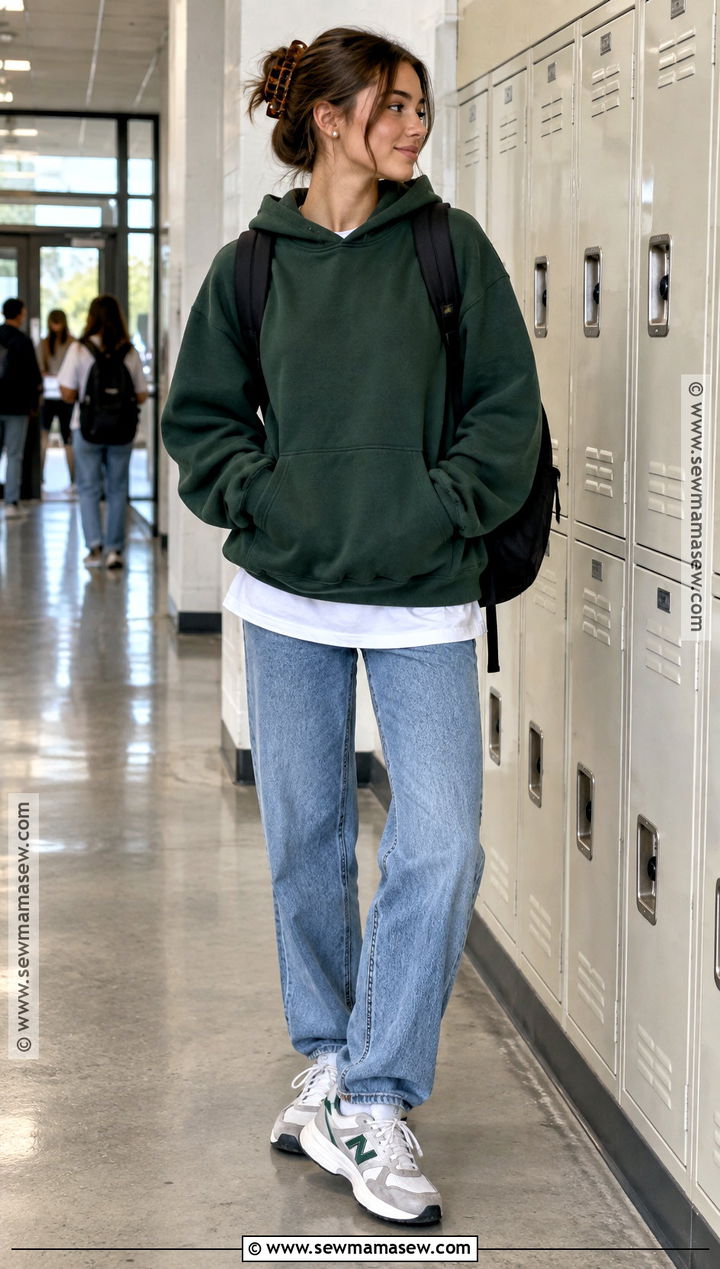 Back To School Outfit With A Hoodie - 25 cute back to school outfits