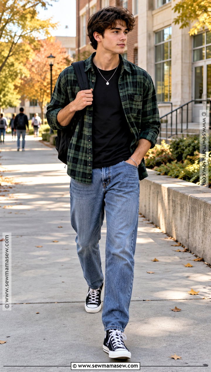 Back To School Outfit With A Plaid Shirt - 25 cute back to school outfits