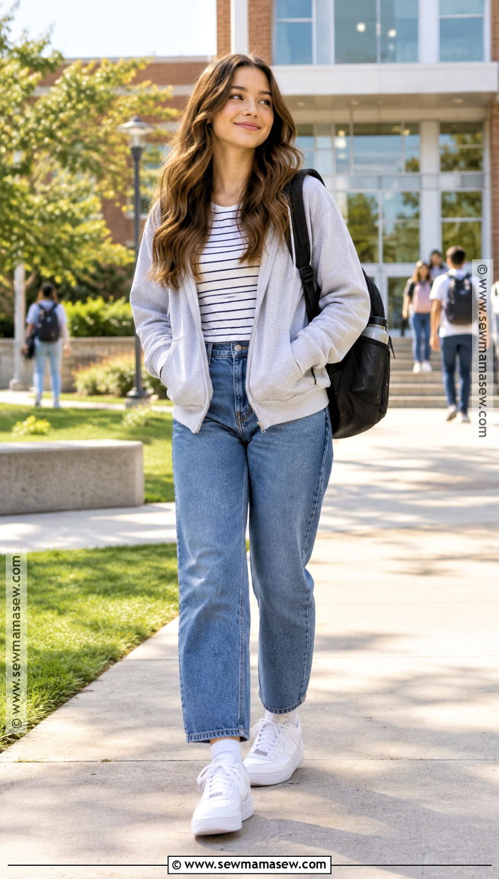 Back To School T Shirt And Jeans Outfit - 20 Back To School Clothes Shopping List