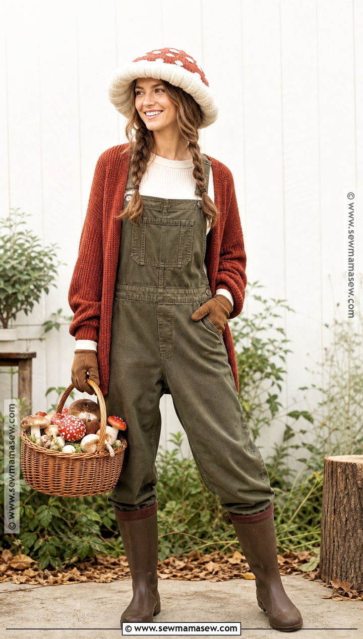 Backyard Mushroom Forager Costume - 30 Niche Halloween Costume Ideas