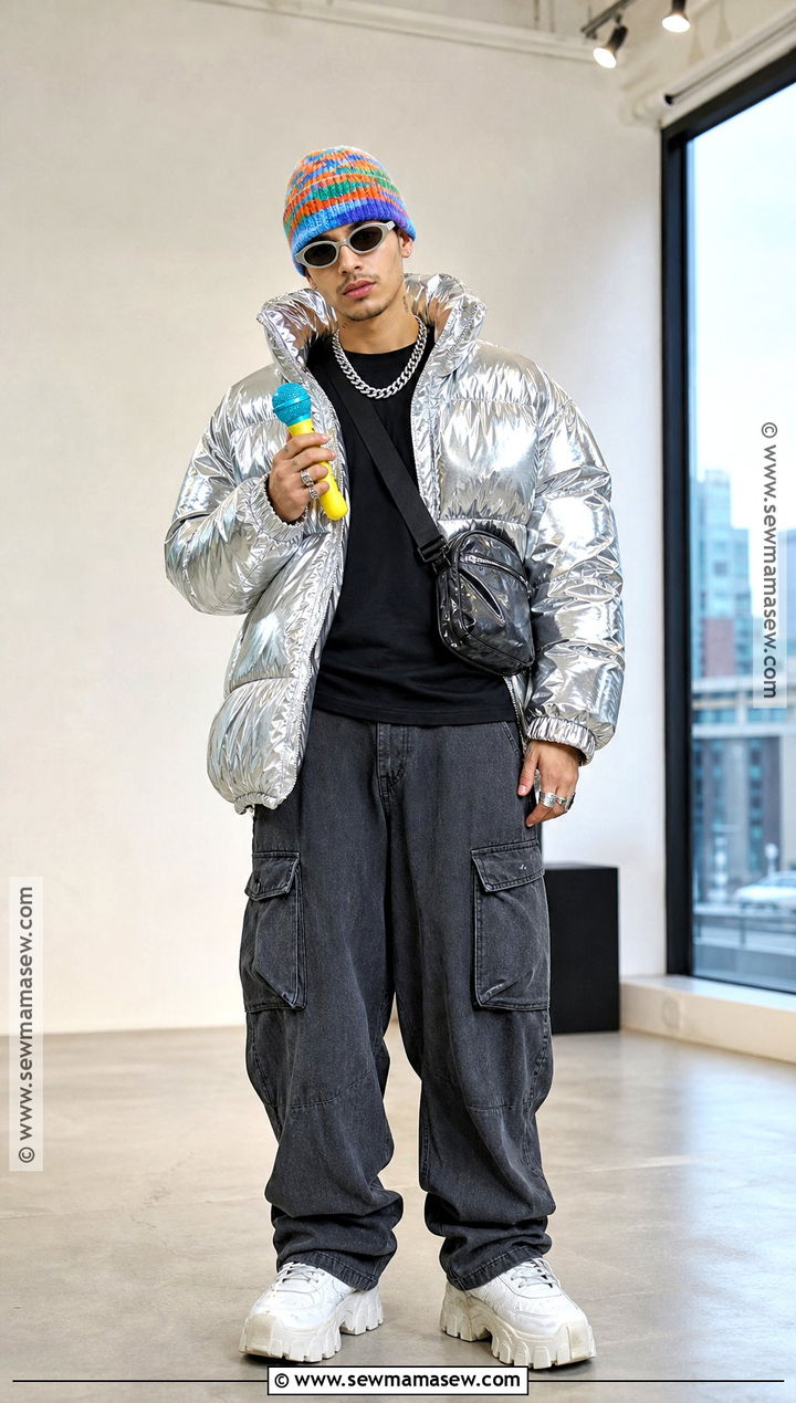 Bad Bunny Puffer Jacket Costume - 35 rapper halloween costume ideas