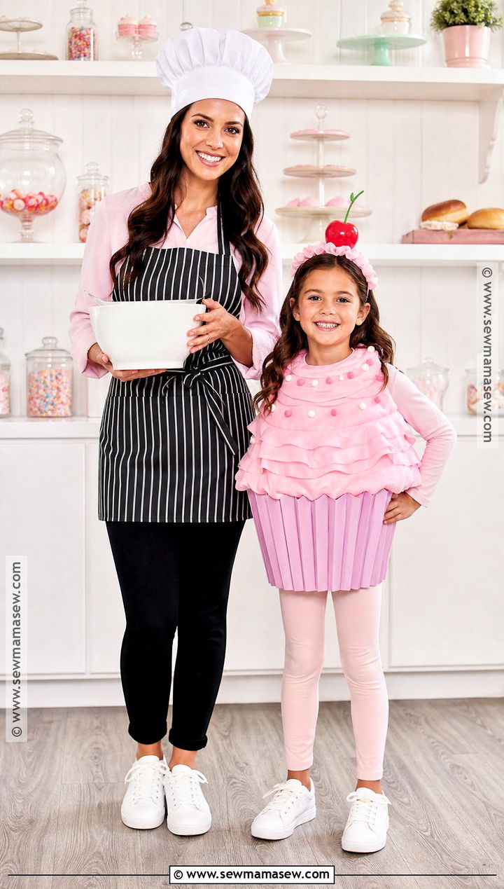 Baker And Cupcake Costume - 30 Mommy And Me Costumes Daughters