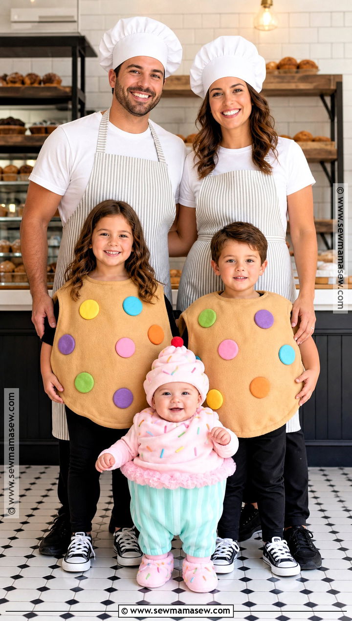 Bakery Family And Baby Cupcake Costume - 40 family costumes with for babies