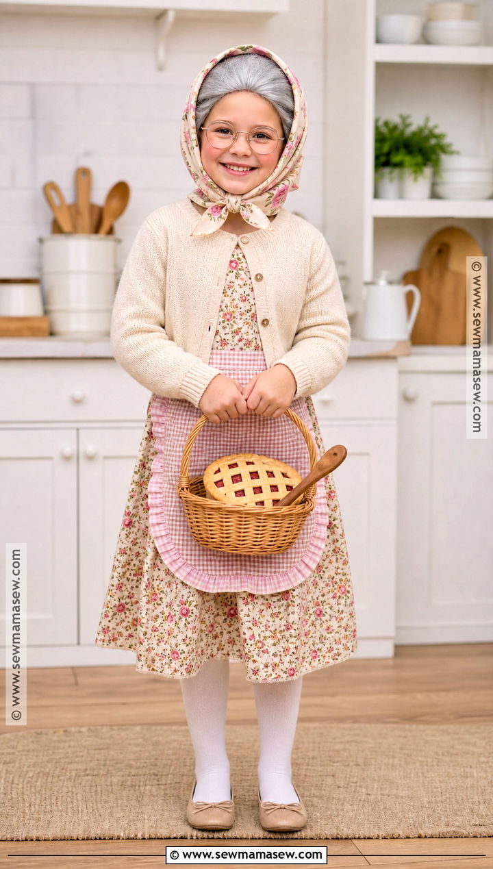 Baking Grandma Costume - 30 kids old lady costume ideas