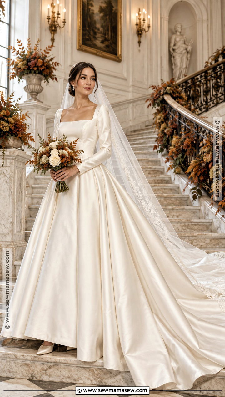 Ball Gown Long Sleeve Fall Wedding Dress - 20 long sleeve fall wedding dress ideas