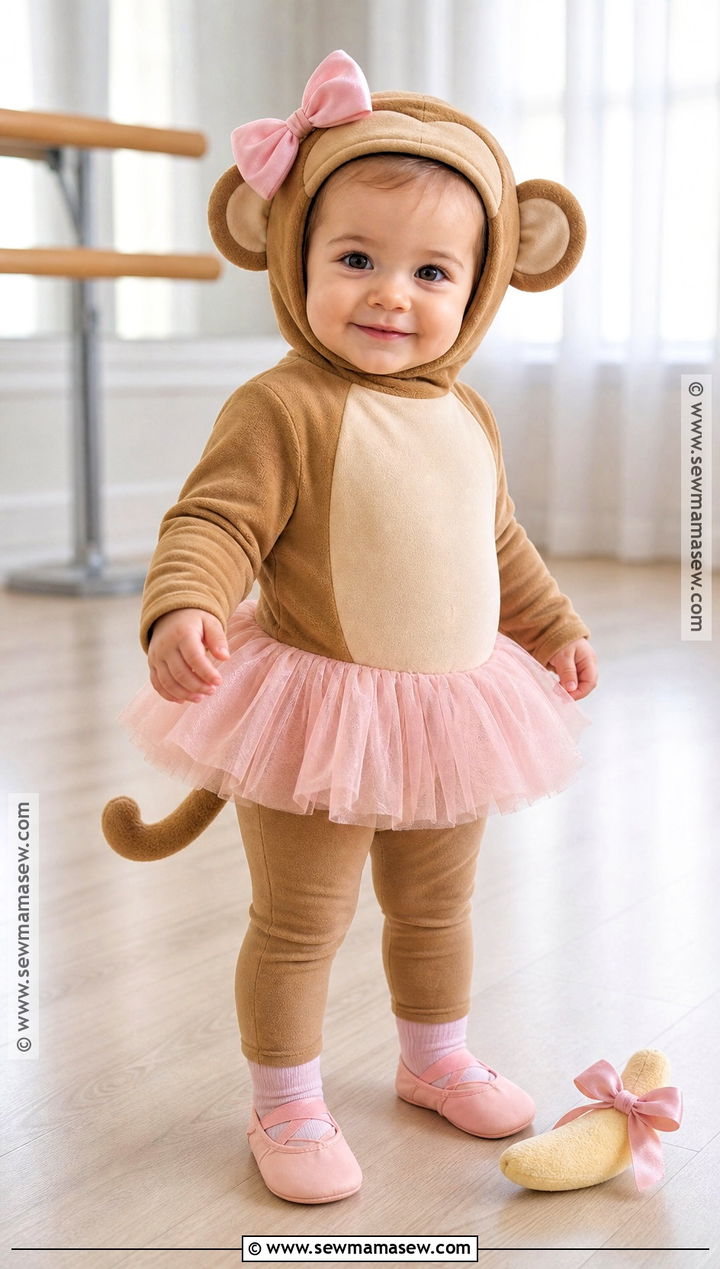 Ballerina Baby Monkey Costume - 30 baby monkey costume ideas