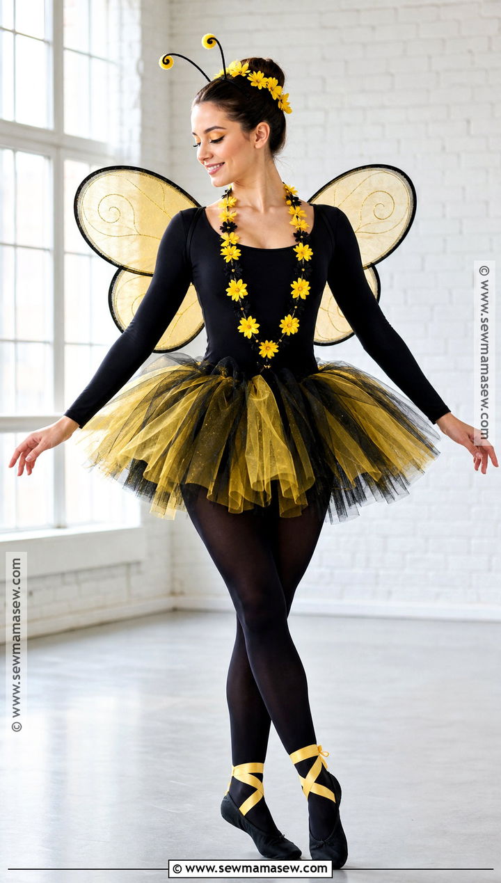 Ballerina Bumble Bee Costume With Tutu - 30 Bumble Bee Costume Ideas for Women