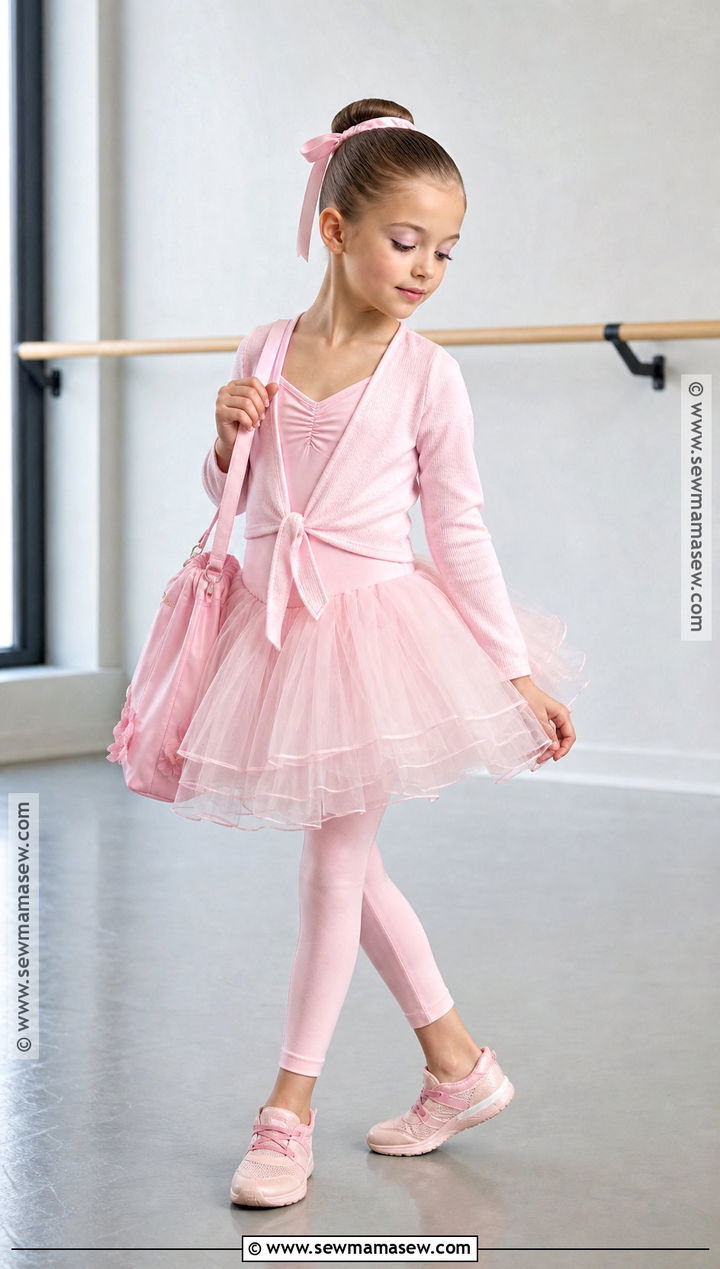 Ballerina Costume With Pink Cardigan - 40 halloween costume ideas for girls