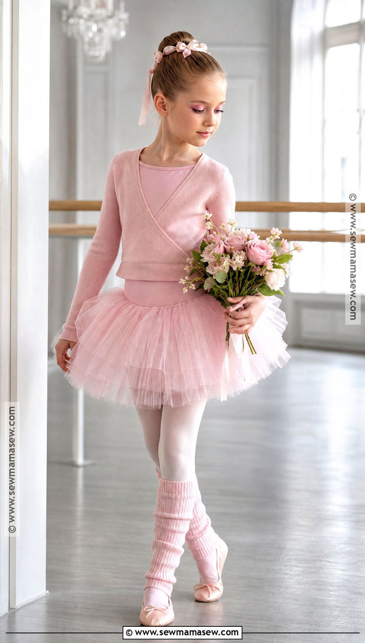 Ballerina Costume With Pink Tutu - 40 girls halloween costumes