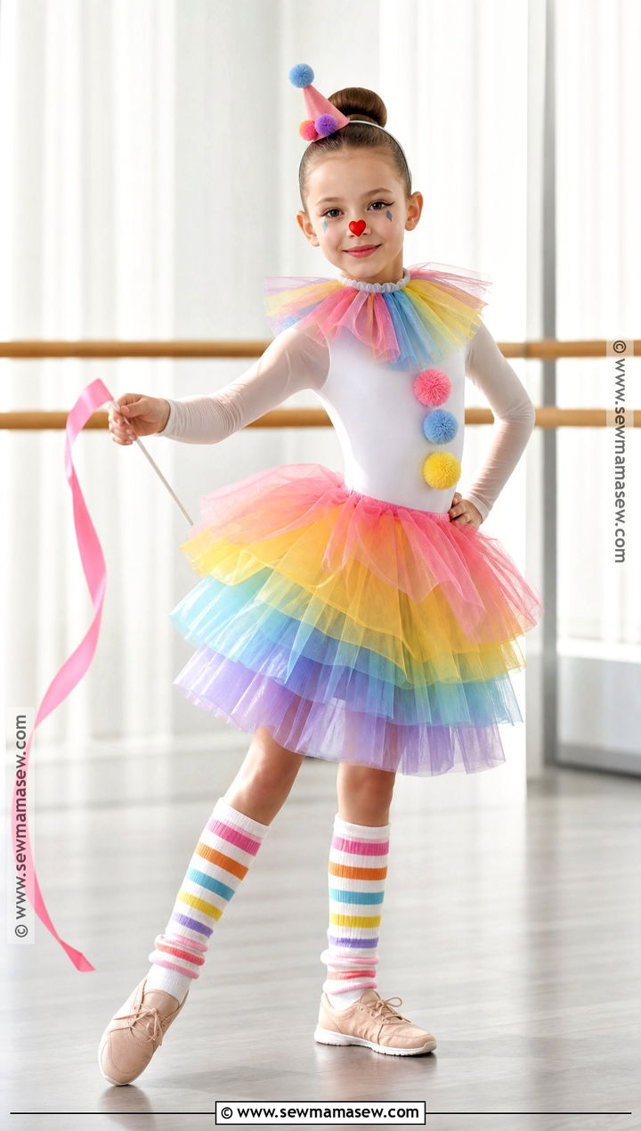 Ballerina Girl Clown Costume - 30 girl clown costume ideas