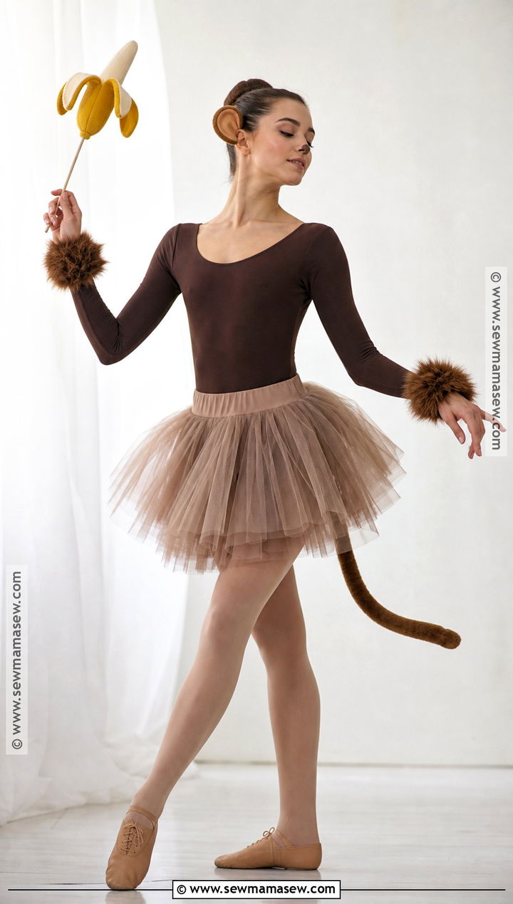 Ballerina Monkey Costume - 30 Monkey Halloween Costume Ideas for Women