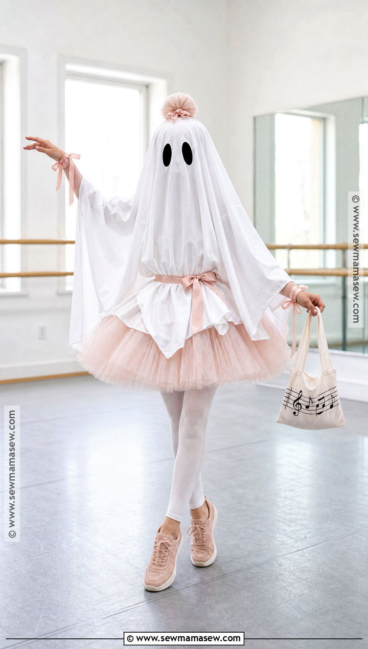 Ballerina Sheet Ghost Costume - 30 Sheet Ghost Costume Ideas